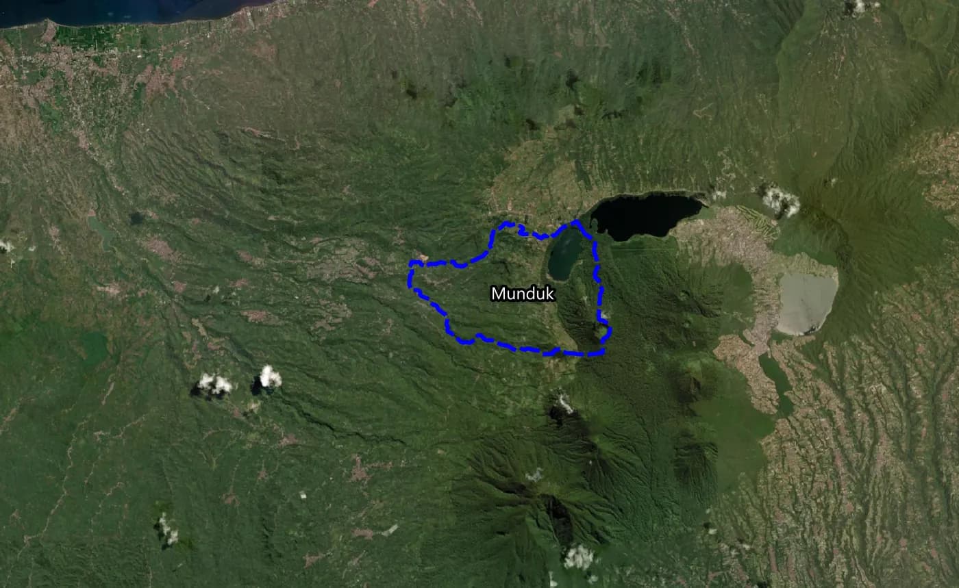 Peta satelit wilayah Desa Munduk